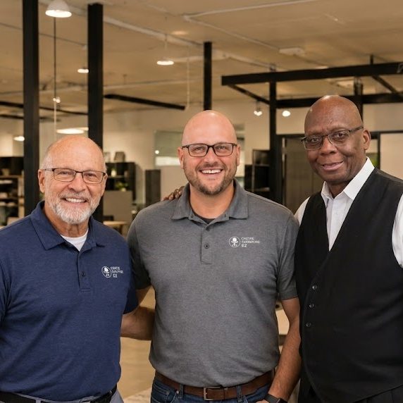 Office Furniture EZ Denver Leadership Team of Gary Schwankl, Tim Schwankl, and Will Garth