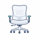 Icon of a manager or executive office chair